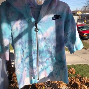 3T Custom Tye Dye Nike Zip Up